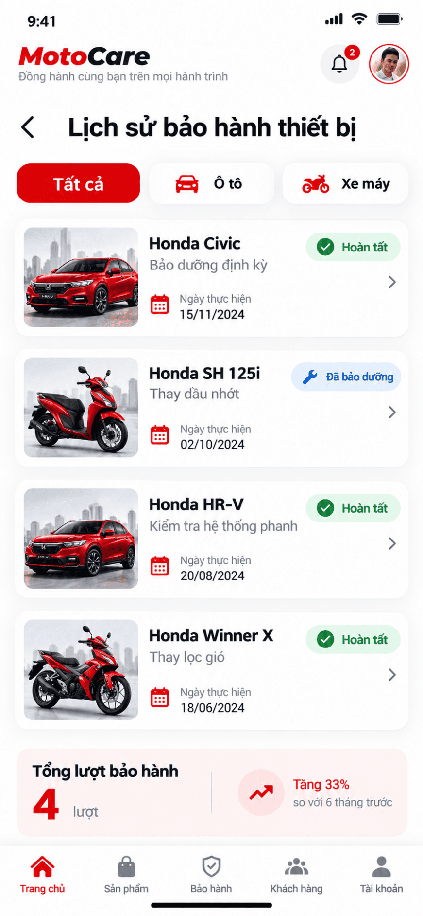 App ô tô / Xe máy